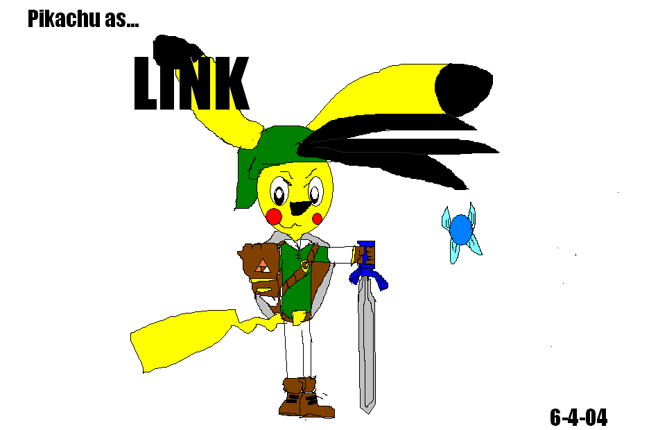 Pikachu As Link