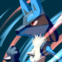 Split Complementary Colours: Lucario