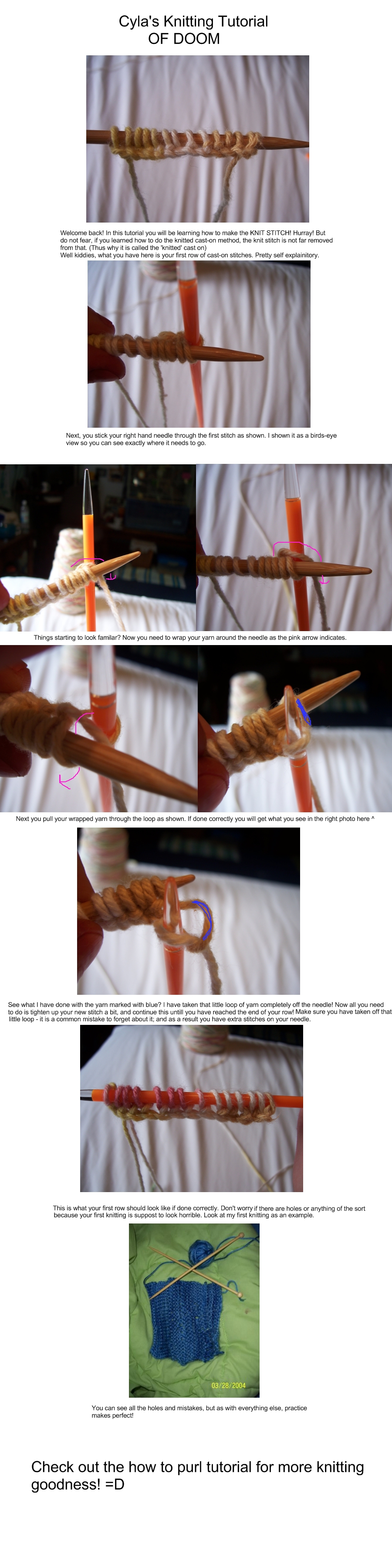 HOW TO KNIT: THE KNIT STITCH