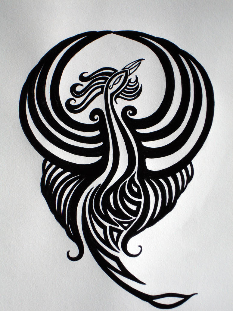 Black and White Bird Tattoo by Earlymorningdarkness on DeviantArt