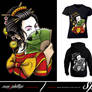 Geisha Skull Tattoo Clothing