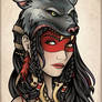 Wolf Skin Gypsy Tattoo Print