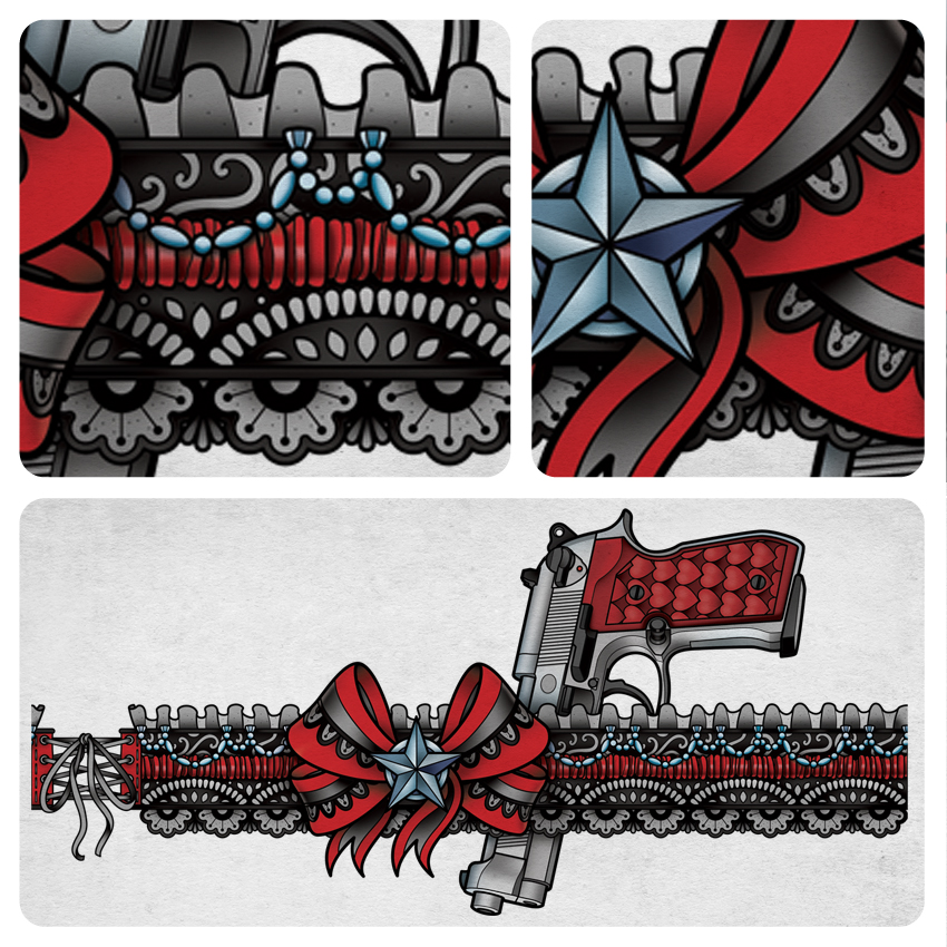 Garter Leg Tattoo Design by Sam-Phillips-NZ on DeviantArt Garter Leg Tattoo Design by Sam-Phillips-NZ on DeviantArt