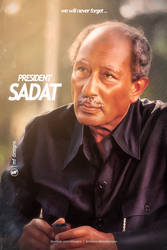 President Sadat - Retouching