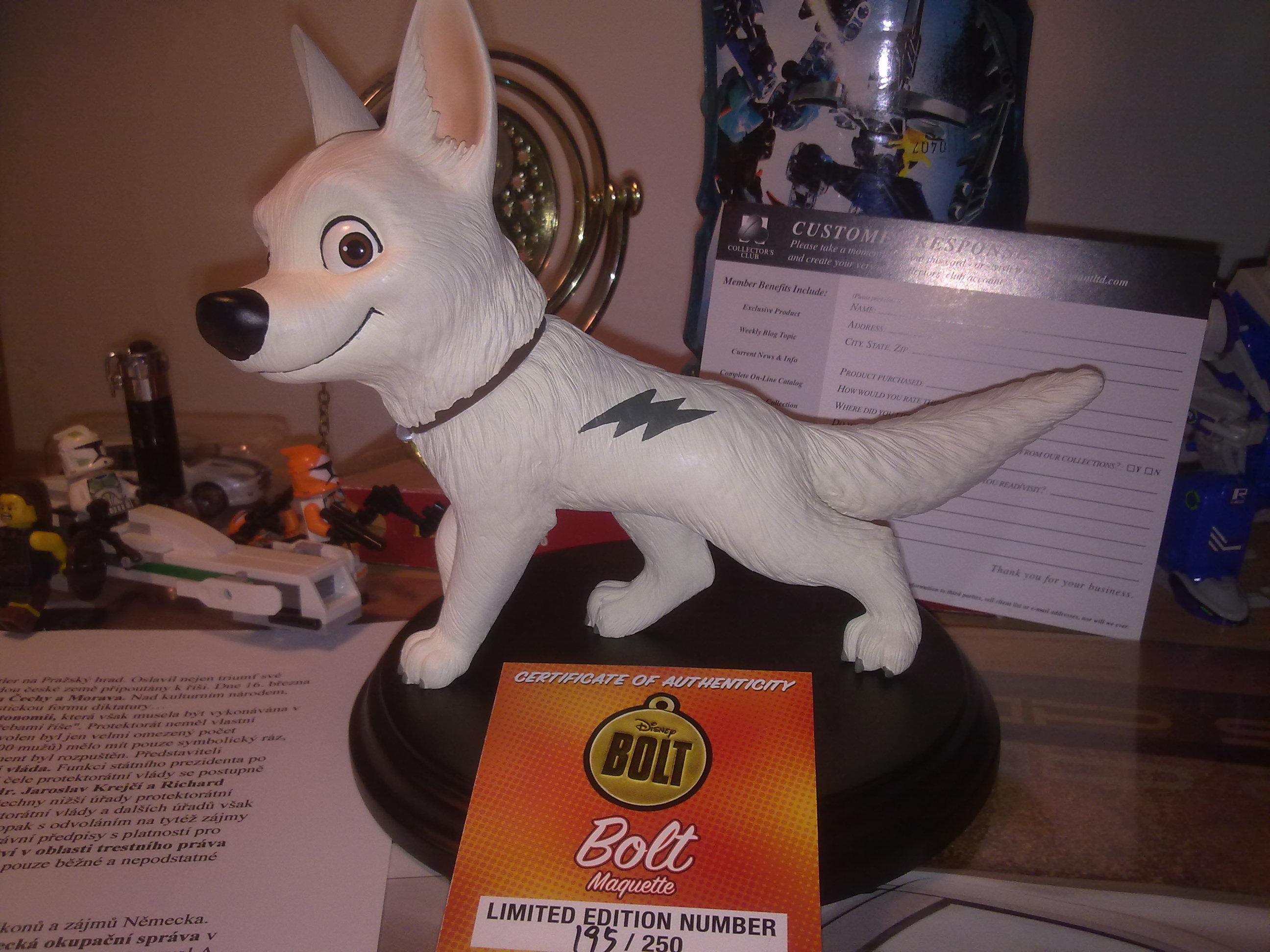 My own Bolt maquette!