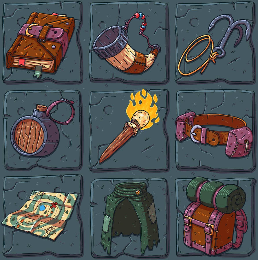 Adventuring stuff! by Fisktak on DeviantArt