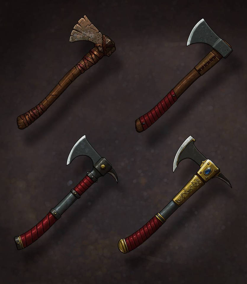 Axe upgrades by Fisktak on DeviantArt