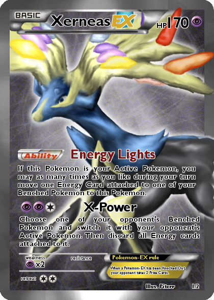 pokemon card xerneas ex full art Pokmon TCG: Azure Legends Tin (4 Booster Packs & 1 Foil Promo Card) : Toys & Games Fairy Rarity Xerneas-EX XY Black Star