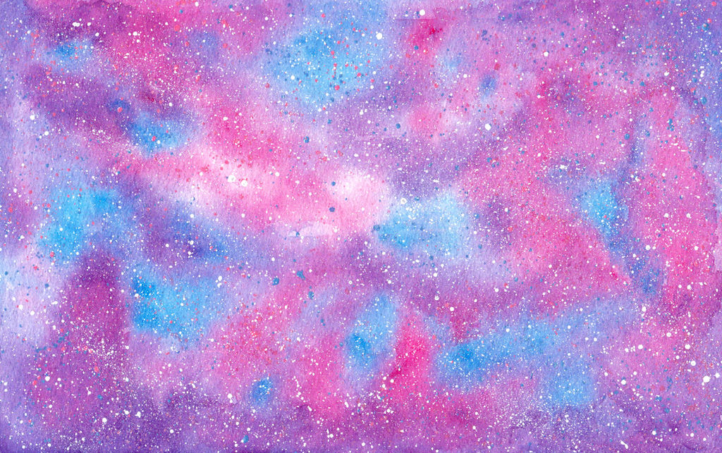 Cotton Candy Galaxy with Sugar Crystal Stars by therogueone on DeviantArt