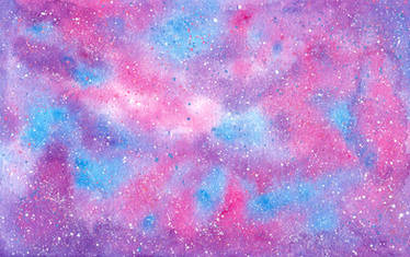 Cotton Candy Galaxy with Sugar Crystal Stars