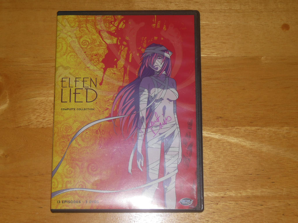 My signed copy of Elfen Lied, The ADV version