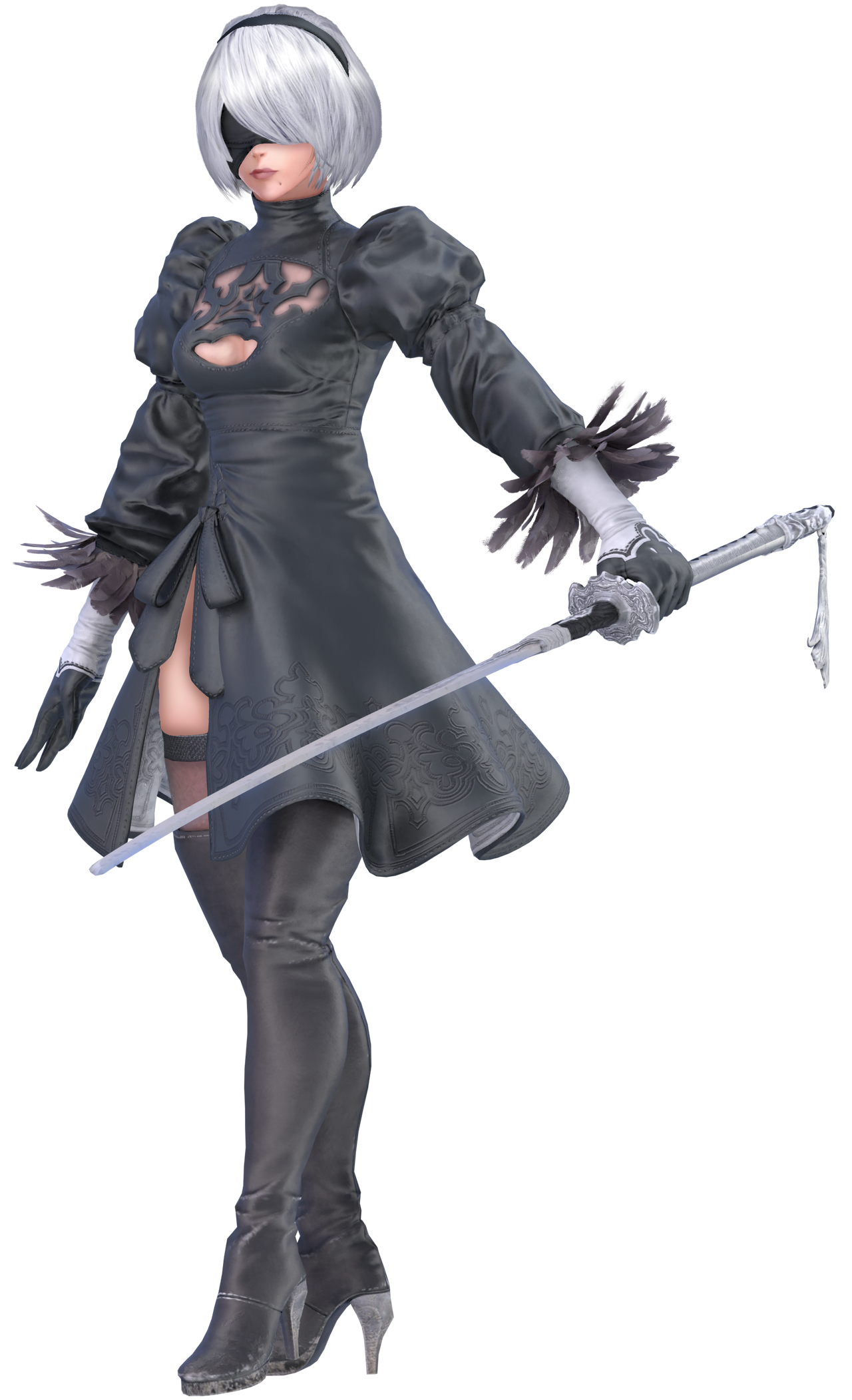 2B (Re-Edited) by SmashSummit on DeviantArt