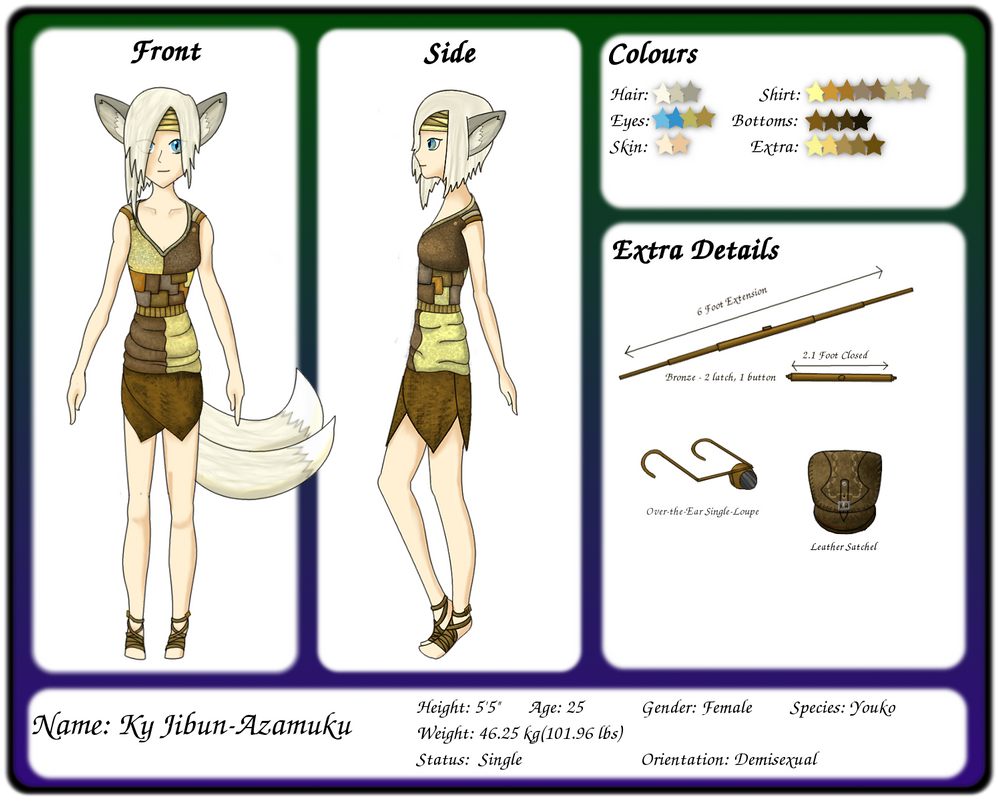 Three Characters Reference Ky-3 Character Reference by Animela-WolfHybrid on DeviantArt