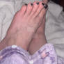 sleepy trans girl shows her toes
