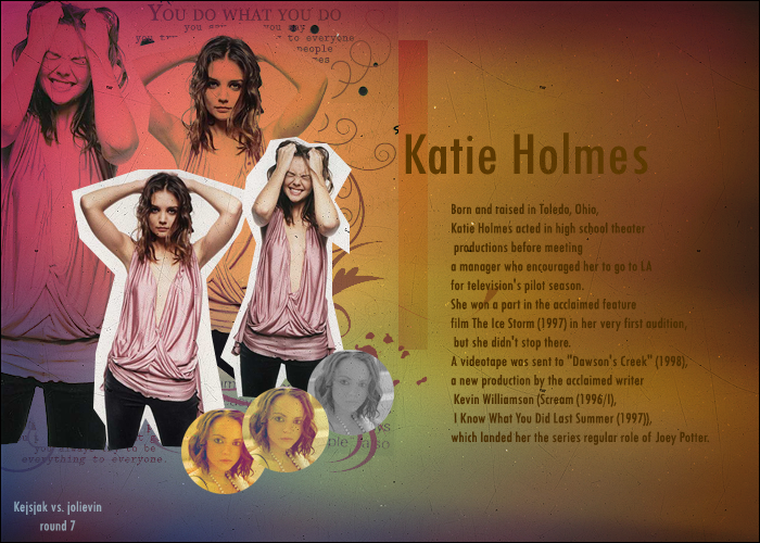 Katie Holmes.