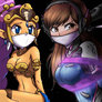 Magnolia's girls 1: Shantae and D.Va (ANIMATED)