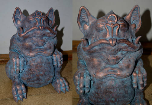 Tsathoggua Idol With Verdigris