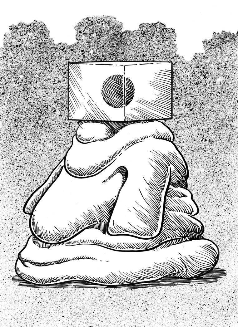 2017 Inktober Monster Challenge 3: Blockhead by Loneanimator on DeviantArt