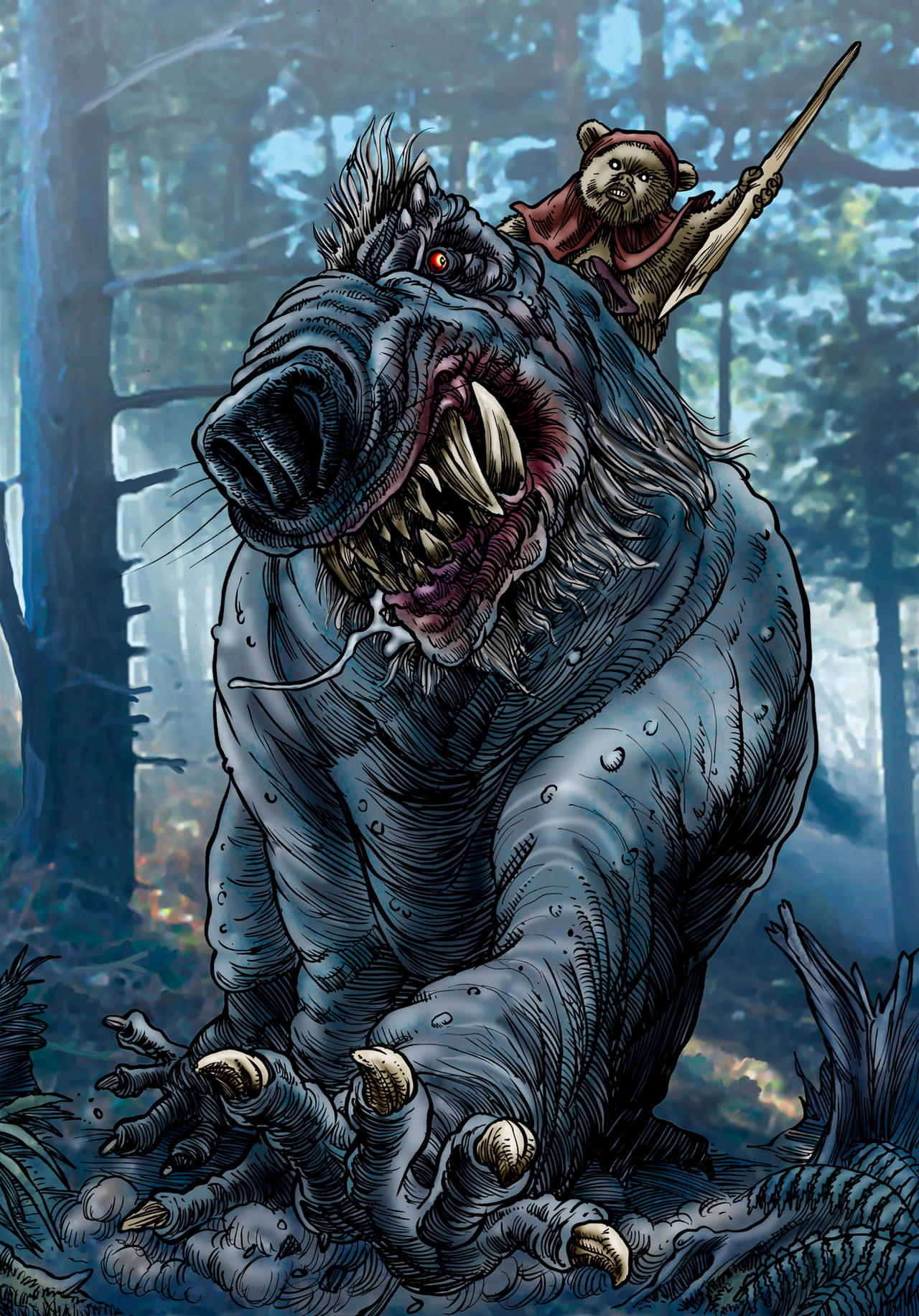 On the Forest Moon of Endor by Loneanimator on DeviantArt