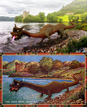 Postcard Nessie
