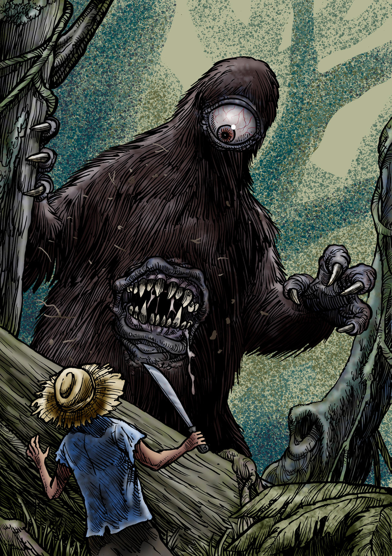 Magic Mapinguari 31 Monsters Challenge: Mapinguari by Loneanimator on DeviantArt