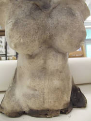 Ceramic Bust Stomach Detail