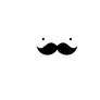 Moustache con ojitos PNG