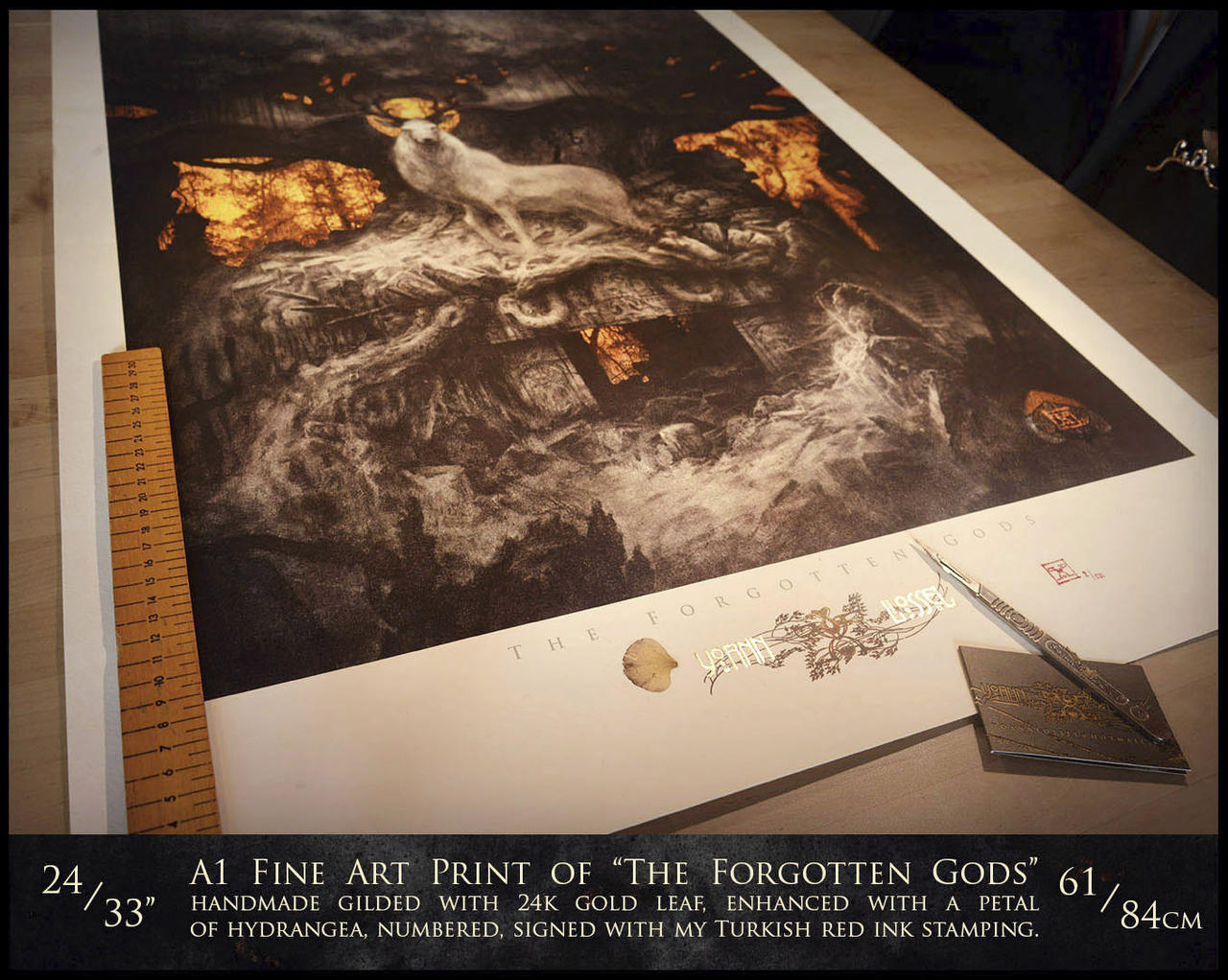 Very Large A1 Print of The Forgotten Gods