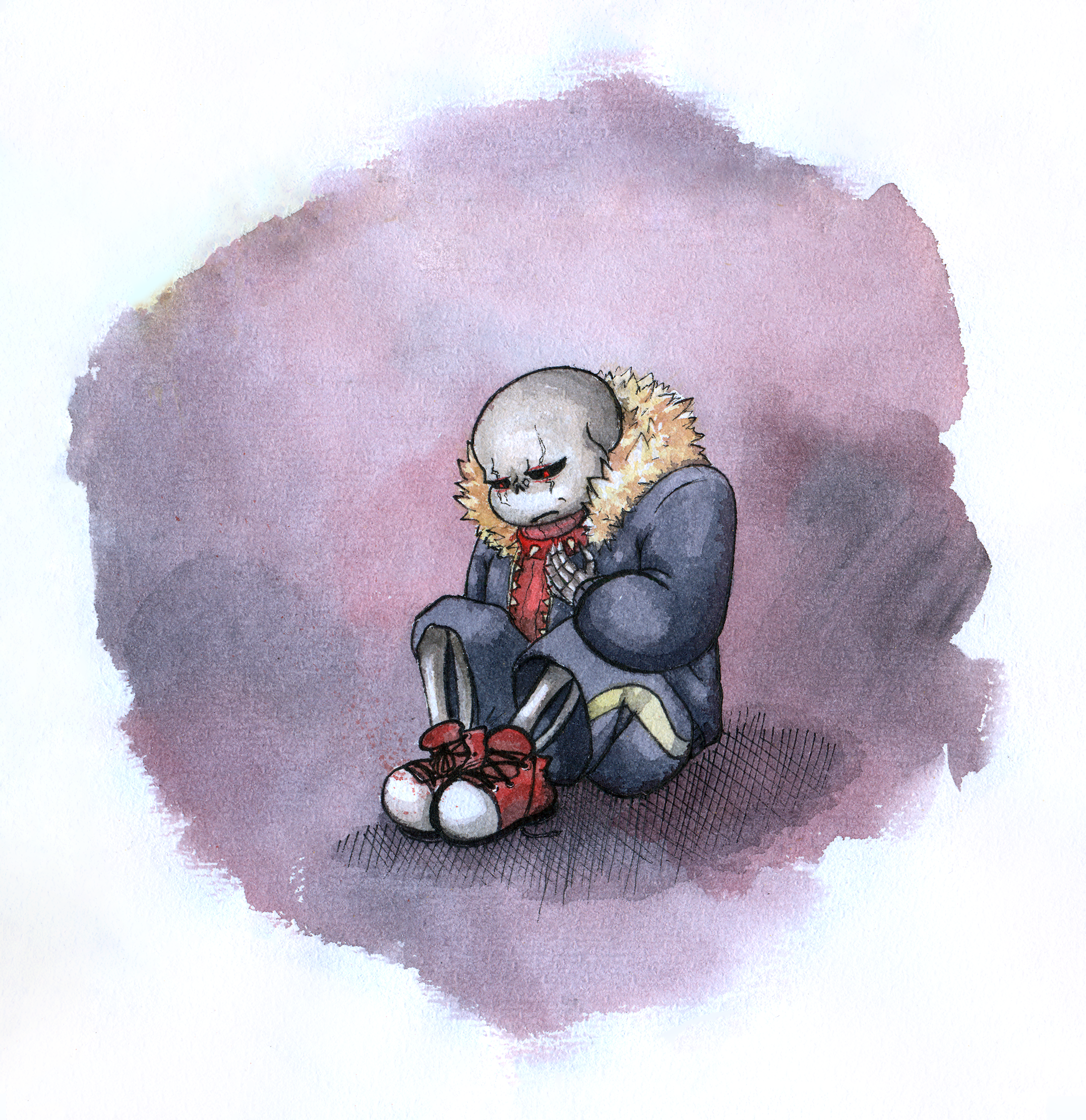 sad watercolor Sans