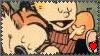 Calvin and Hobbes stamp by Swing123