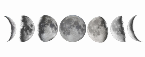 Moon Png Free Download - Moon Phases White Background, png