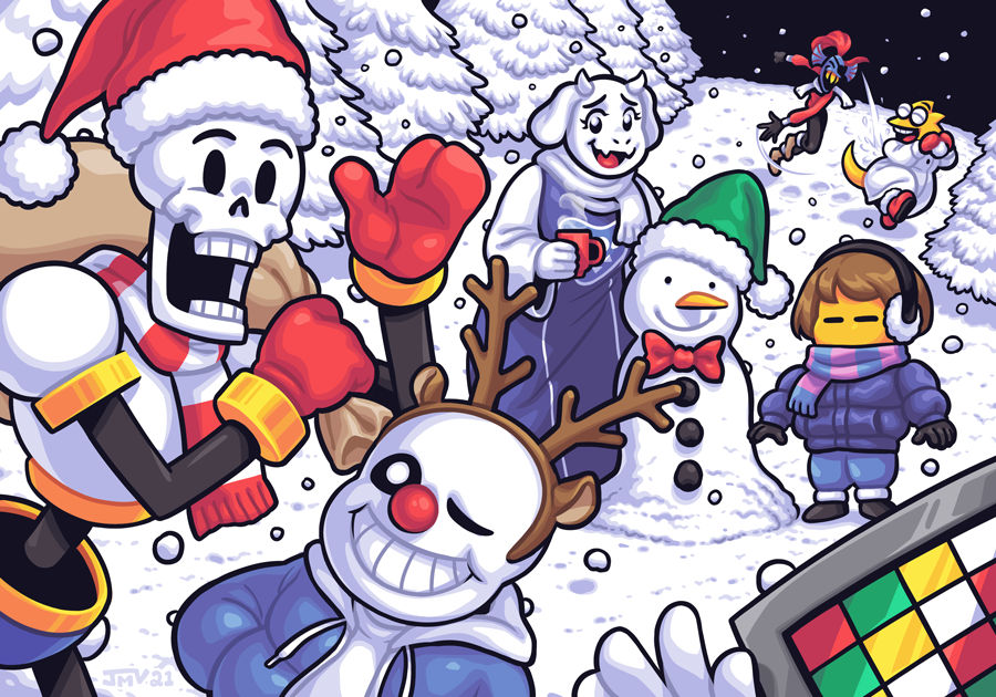 UNDERTALE Snowdin Holidays by Jmanvelez on DeviantArt