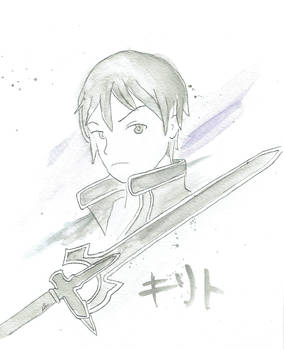 kazuto_kirito_sao_watercolour