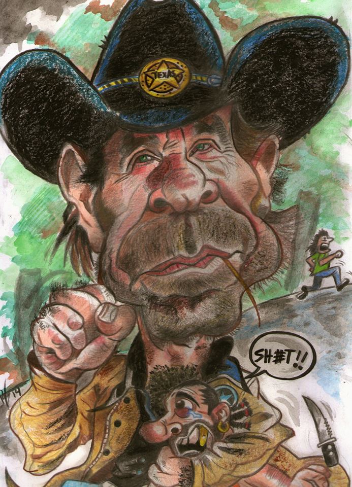Chuck Norris, cartoon as Walker Texas Ranger. by TheRoy1 on DeviantArt Chuck Norris, cartoon as Walker Texas Ranger. by TheRoy1 on DeviantArt