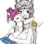 Sailor Cosmos and Sailor Chibi Chibi