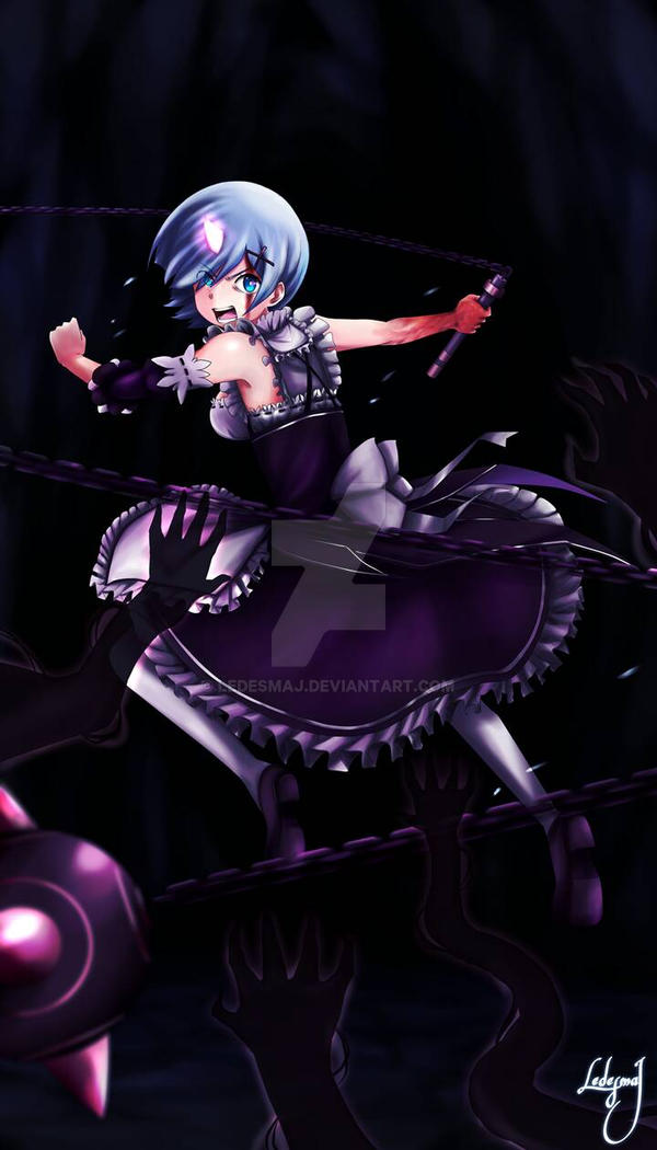 Rem Demon Form Fanart by LedesmaJ on DeviantArt