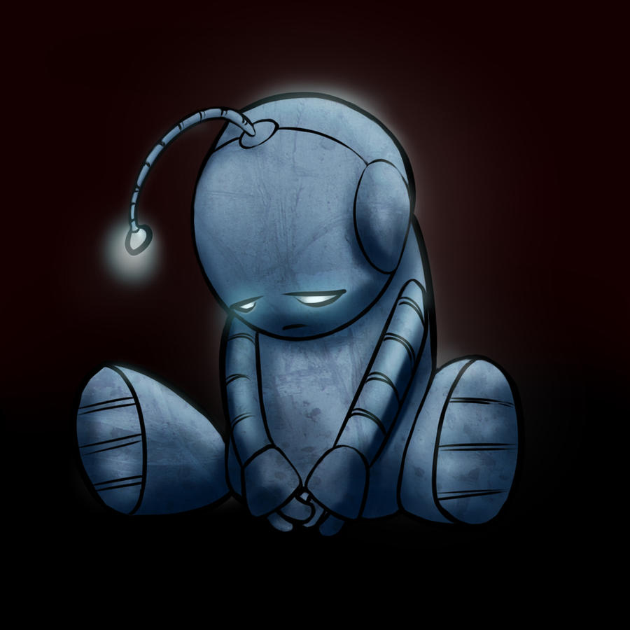 Lil Sad Bot by Elvillada on DeviantArt