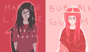 hipster time with marceline and bubblegum