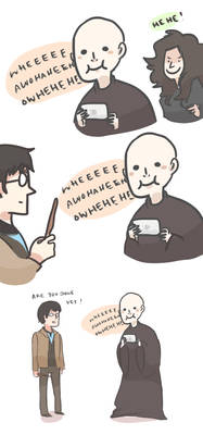 HP: VOLDY PLAYS ANGRY BIRDS