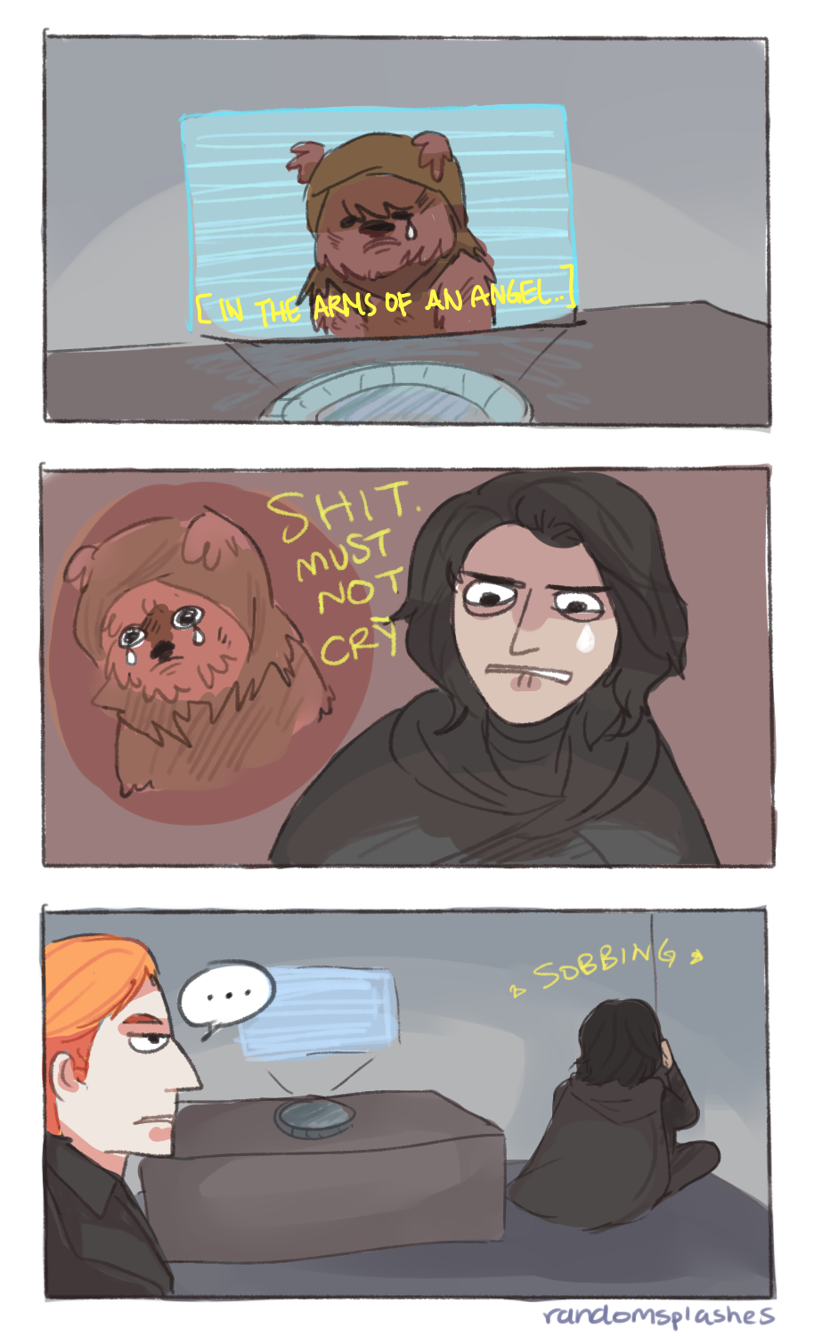 kylo ren is a big softie