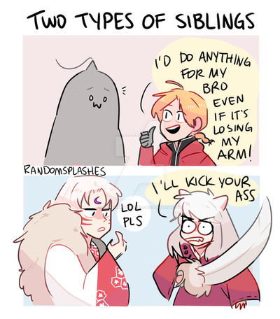 TWO TYPES OF SIBLINGS by Randomsplashes on DeviantArt