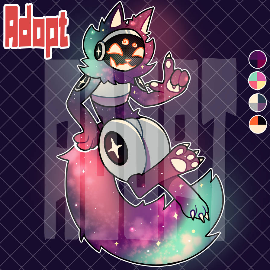 Stardust Cat Protogen Adopt (CLOSED) by Gabzy46 on DeviantArt