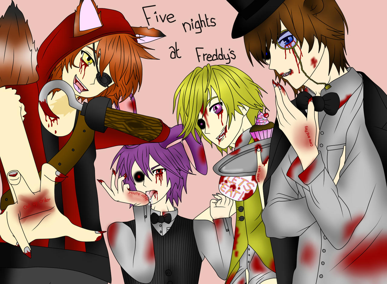 my version five nights at freddys :v anime by valen115 on DeviantArt