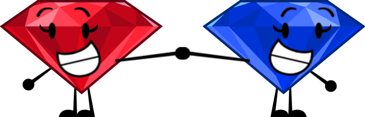 Ruby meets Sapphire by adrianmacha20005 on DeviantArt