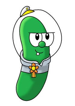 Larry as Captain Cucumber