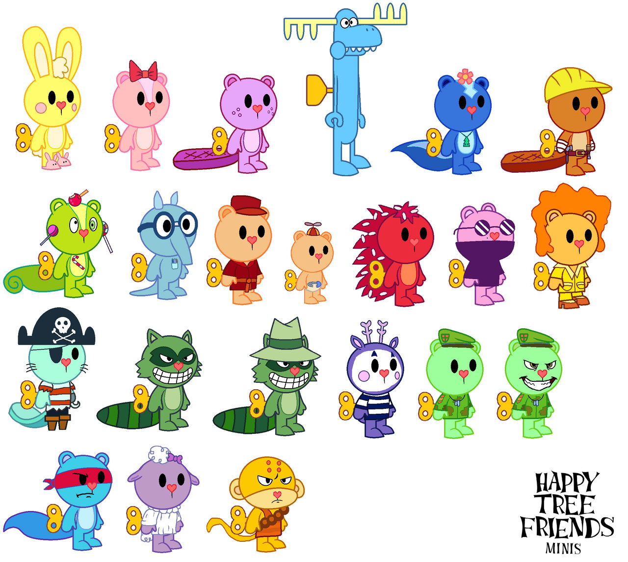 Happy Tree Friends Minis by adrianmacha20005 on DeviantArt