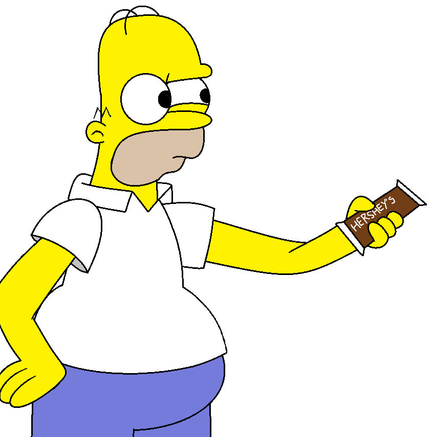 Homer Raspberry Homer and his Hershey's by adrianmacha20005 on DeviantArt
