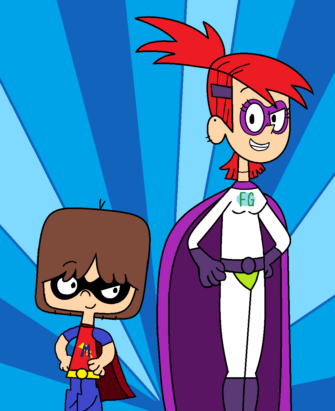 Tommy and Lola as Robin and Starfire by adrianmacha20005 on DeviantArt