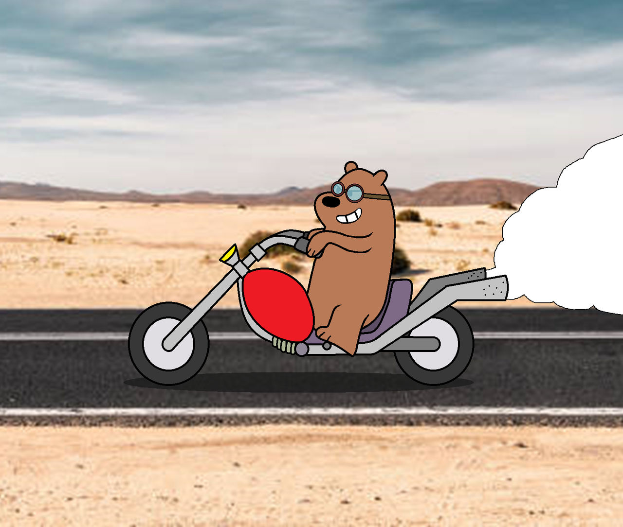 Deviantart Riding Motorcycle Grizzly riding on Motorcycle by adrianmacha20005 on DeviantArt