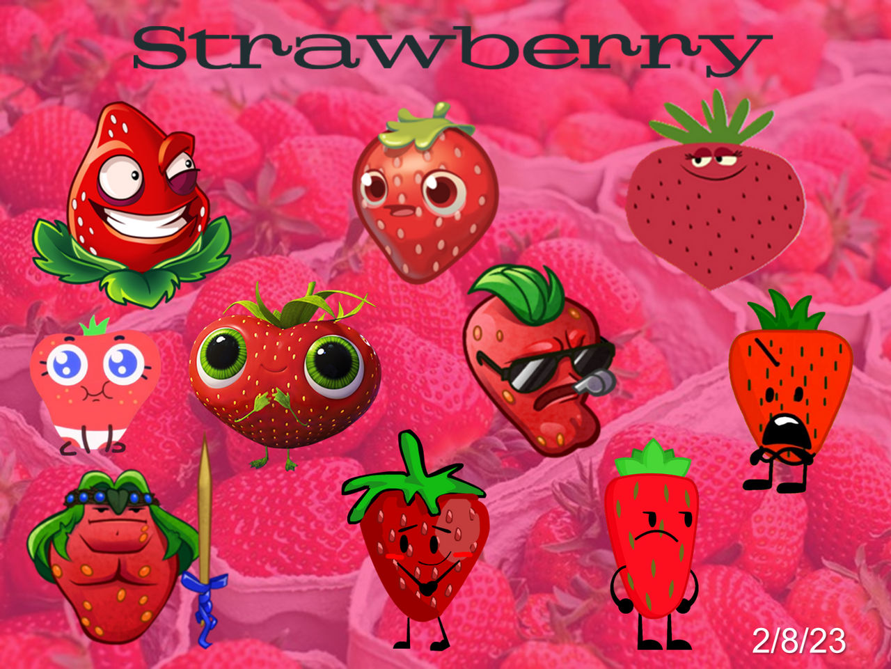 Fruit Veggie-bruary - Day 8: Strawberry by adrianmacha20005 on DeviantArt